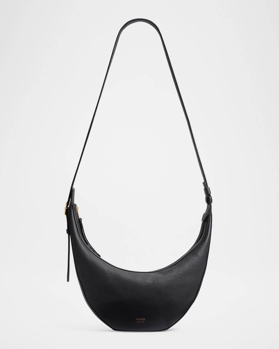 Augustina Small Zip Calfskin Crossbody Bag